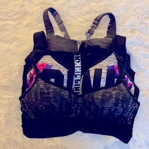 2 Large and 2 36C sports bras